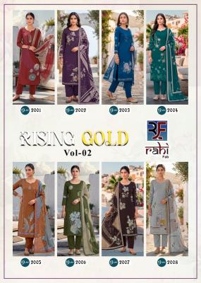 Rahi rising gold vol-2 dress materials wholesale shops in surat